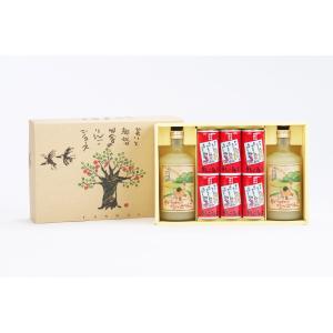 青森県産りんごの果汁100%りんごジュース瓶と缶の詰合せ3箱【各720ml瓶