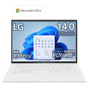 オフィス付き ノートパソコン LG gram 14Z90Q-KR54J1 Core i5 1240P メモリ：8GB SSD：512GB 14インチ Windows 11 Home スノーホワイト｜applied-net