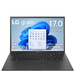 ノートパソコン LG gram 17ZB90R-NP55J 17インチ Core i5-1340P メモリ:16GB SSD:512GB Windows 11 Pro 指紋認証搭載 オブシディアンブラックの商品画像