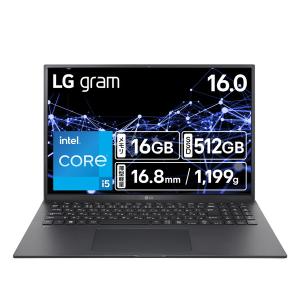 ノートパソコン LG gram 16Z90RU-GA55J 16インチ 2560×1600 Core i5 1334U SSD:512GB メモリ:16GB Windows 11 Home ブラック｜applied-net
