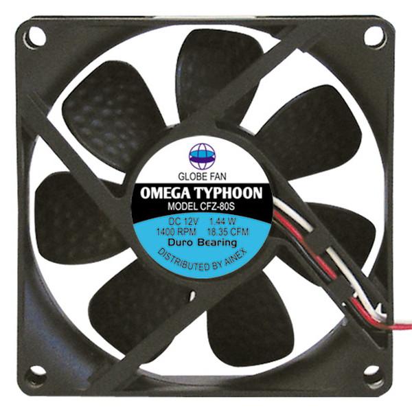 Ainex アイネックス OMEGA TYPHOON 80mm 超静音タイプ CFZ-80SB -お...