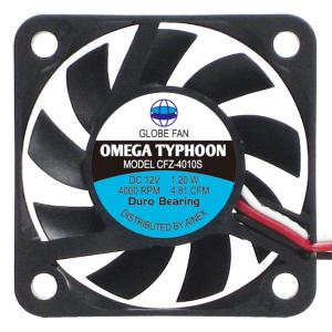 Ainex アイネックス OMEGA TYPHOON 40mm 薄型超静音タイプ CFZ-4010SB -お取り寄せ- 0131-4562412844154-ds｜applied-net