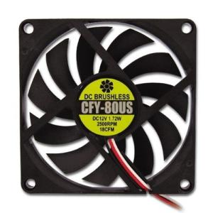 AINEX アイネックス CFY-80US ケースファン80mm 薄型標準 2500rpm±10%/18CFM/23.3dB(A) お取り寄せ｜applied-net