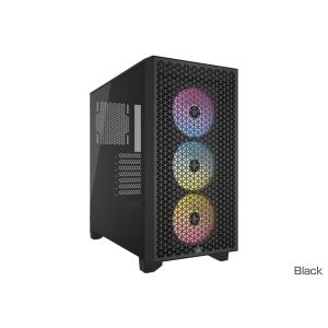 Corsair コルセア PCケース 3000D RGB Tempered Glass Mid-Tower, Black CC-9011255-WW -お取り寄せ- 0137-0840006610854-ds｜applied-net
