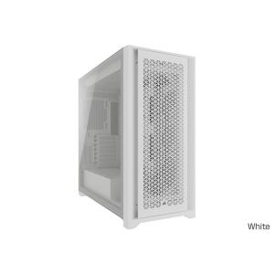 Corsair コルセア PCケース 5000D CORE AIRFLOW Tempered Glass Mid-Tower, White CC-9011262-WW -お取り寄せ- 0137-0840006671404-ds｜applied-net