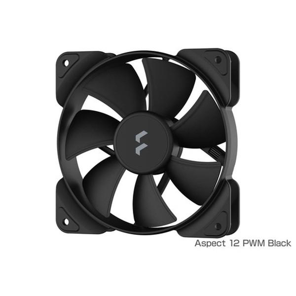ケースファン Fractal Design Aspect 12 PWM Black FD-F-AS1...