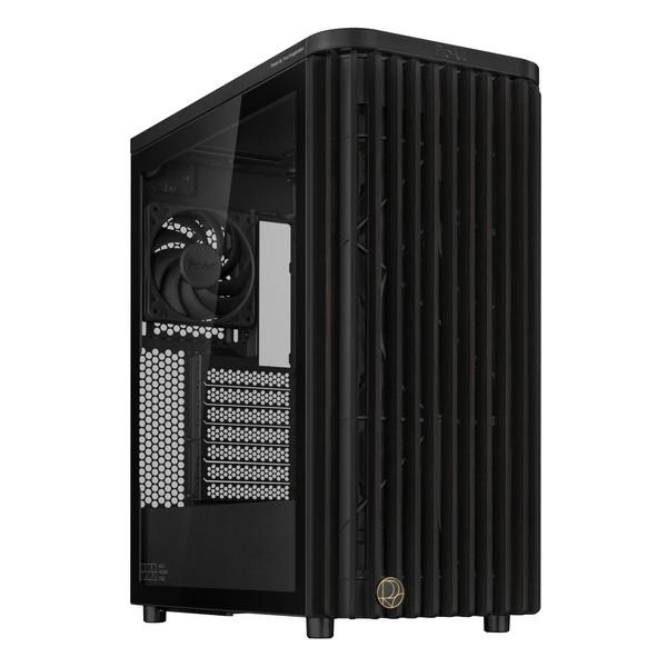 ASUS PCケース PA401 WOOD TG BK アッシュウッド ATX micro-ATX ...