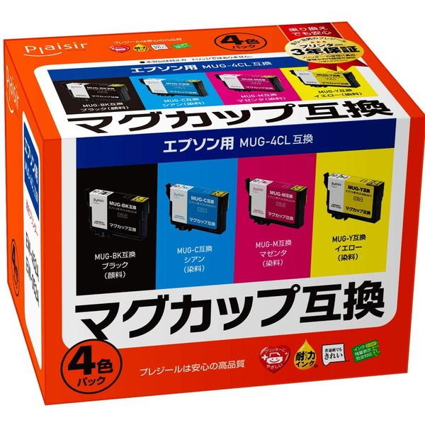 PLE-EMUG-4P エプソン MUG-4CL 互換インク 4色パック【キャンセル不可・北海道沖縄...