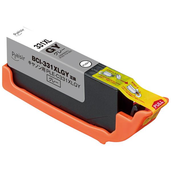 プレジール キヤノン用 BCI-331XLGY互換インクカートリッジ グレー(染料) -お取り寄せ-