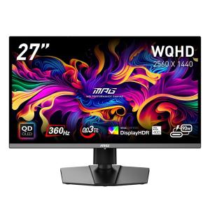 ゲーミングモニター MSI MPG 271QRX QD-OLED 26.5インチ WQHD 360Hz 0.03ms(GTG) QD-OLEDパネル 最大輝度1,000 アンチフリッカー ナイトビジョン｜applied-net