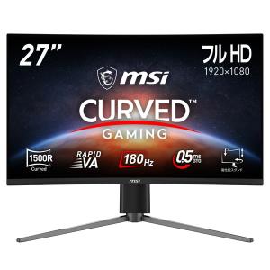 RAPID VA搭載ゲーミングモニター MSI MAG 27C6PF 27インチ フルHD 180Hz 0.5ms (GTG、最小値) 輝度250 AIビジョン HDR VESA100 ディスプレイ｜applied-net