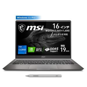 薄型ハイエンドクリエイターノートPC MSI エムエスアイ CREATOR-Z16P-B12-013JP Core i7-12700H GeForce RTX 3070 Ti メモリ：32GB SSD：1TB