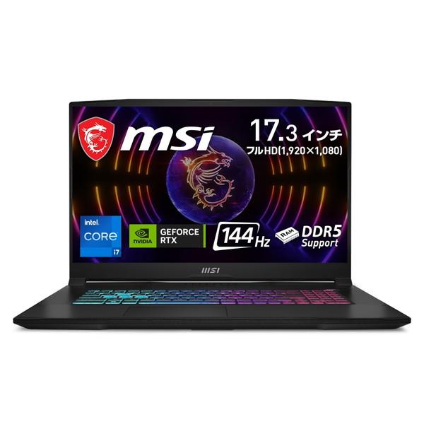 ゲーミングノートPC MSI Katana-17-B13VFK-4334JP 17.3インチ フルH...