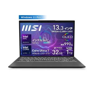 MSI ノートPC Prestige-13-AI+Evo-A2VMG-4889JP 有機EL Core Ultra 7 メモリ:32GB SSD:1TB Win11 Pro テンキーレス -お取り寄せ- 0233-4526541197772-ds｜applied-net