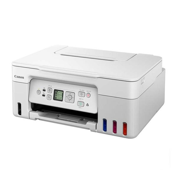 CANON キャノン オールインワン複合機 4色 特大容量タンク 背面給紙普通紙100枚 有線LAN...