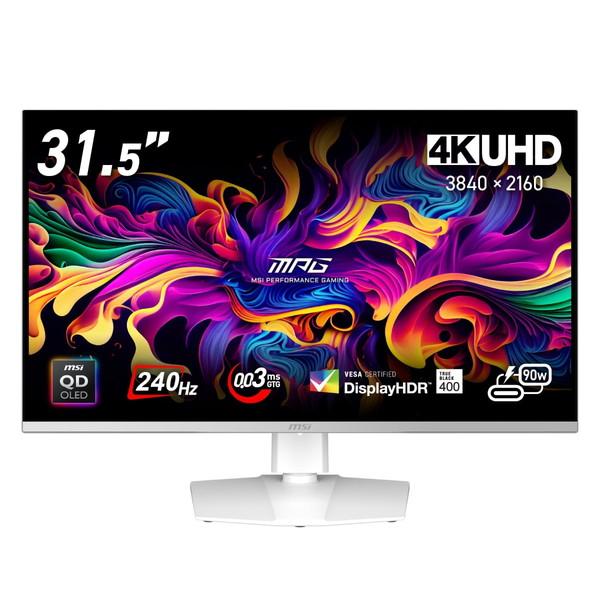 MSI ゲーミングモニター MPG 321URXW QD-OLED 31.5インチ 4K UHD 2...