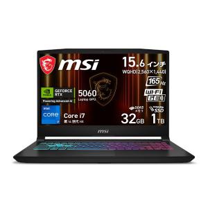 MSI ゲーミングノートパソコン Katana-15-HX-B14WFK-3259JP 15.6インチ 165Hz Core i7 14650HX GeForce RTX 5060 Laptop SSD:1TB｜applied-net