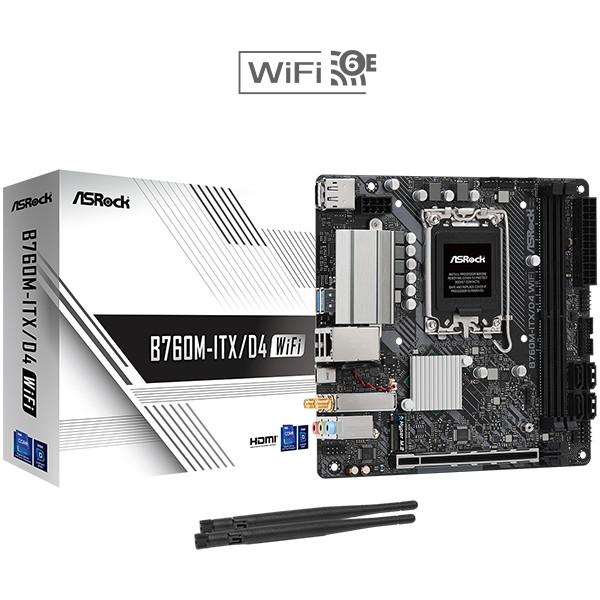 ASRock B760M-ITX/D4 WiFi intel B760 マザーボード Mini-IT...