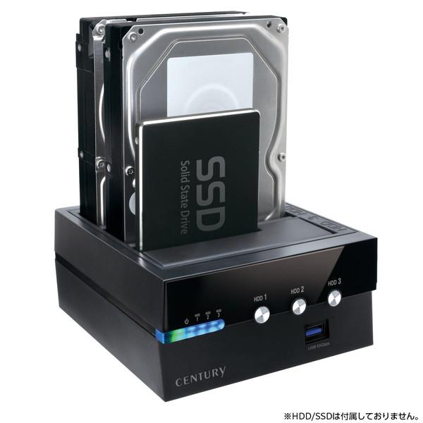 Century センチュリー CROS3U10GCISH 裸族のお立ち台 3Bay IS USB10...