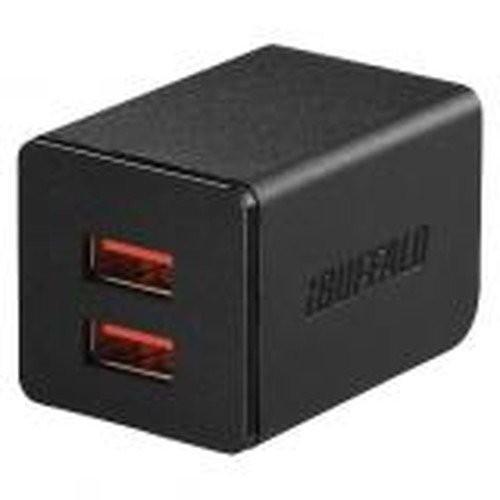 BUFFALO バッファロー BSMPA2402P2BK AC-USB 2.4A 自動判別USBx2...