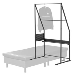 Bauhutte バウヒュッテ ベッドハンガーラック ブラック BHB-1000HR -メーカー直送-｜applied-net