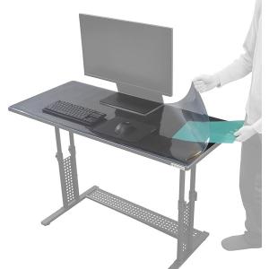Bauhutte バウヒュッテ 挟める デスクマット BDM-1200-BK ブラック 黒 2層シート 1200幅タイプ 118.5cm × 53.5cm  -メーカー直送- 0397-4582708765598-ds｜applied-net