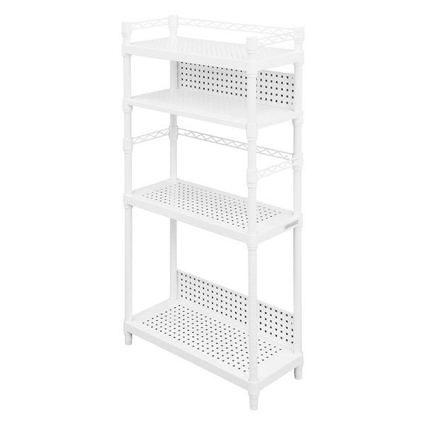 Bauhutte バウヒュッテ デスクサイドラック BHS-600SM-WH パソコンを埃と衝撃から...