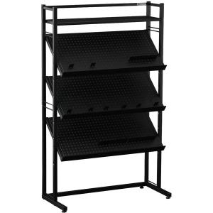 Bauhutte バウヒュッテ ゲーム機ディスプレイラック BHS-800G-BK 幅80.5×奥行35.5×高さ130.5cm 傾斜ラック ブラック -メーカー直送-｜applied-net