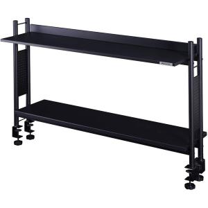 Bauhutte バウヒュッテ デスクラック2 BHS-1200HN-BK デスク上の収納力を強化 モニターアームの取り付けも可能 4段階の高さ調整 ブラック -メーカー直送-｜applied-net