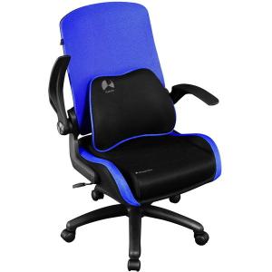 Bauhutte バウヒュッテ ゲーミングメッシュチェア G-130-BU シンプルなデザイン キャスター付き 取り外せるクッション ブルー -メーカー直送-