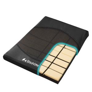 Bauhutte バウヒュッテ ゲーミング座布団 GZ-200JP-BK 国産高機能クッション採用 ブラック -メーカー直送-｜applied-net