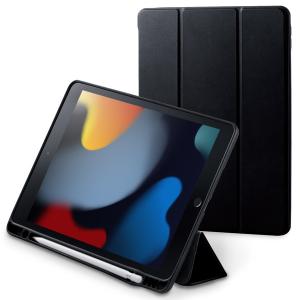 ELECOM エレコム TBWA19RWVSABK iPad 10.2インチ 第9 8 7世代 2021 2020 2019年 ケース 手帳型 ApplePencil収納 マグネット ブラック -お取り寄せ品-｜applied-net