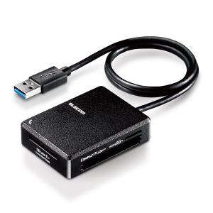 ELECOM エレコム MR3-C402BK カードリーダー USB3.0 超高速 【SD+microSD+MS+CF対応】 ケーブル50cm付 USB-A ブラック -お取り寄せ-｜applied-net