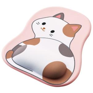 ELECOM エレコム MP-AN05CAT マウスパッド リストレスト付 ダイカット ウレタンゲル 手首への負担軽減 イラスト ネコ オフィス向け かわいい -お取り寄せ品-｜applied-net