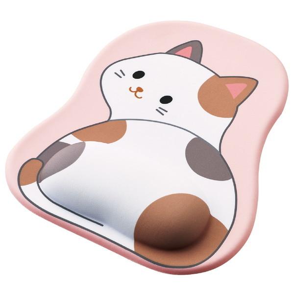 ELECOM エレコム MP-AN05CAT マウスパッド リストレスト付 ダイカット ウレタンゲル...