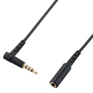 ELECOM エレコム EHP-35EL4P10BK イヤホン ヘッドホン 延長コード φ3.5mm 4極 ステレオ ミニジャック to 1m L字プラグ マイク対応 ブラック -お取り寄せ品-｜applied-net