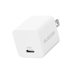 ELECOM エレコム MPA-ACCP28WH USB 充電器 PD対応 20W Type-C  小型 軽量 iPhone iPad スマートフォン Android 各種対応 PSE認証商品 ホワイト -お取り寄せ品-｜applied-net
