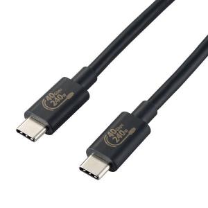ELECOM エレコム USB4-CCPE10NBK USB Type-cケーブル 4.0 PD EPR対応 240W （USB-C to USB-C） 1m ブラック -お取り寄せ品-｜applied-net