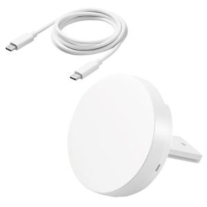 ELECOM エレコム W-MA03WH ワイヤレス充電器 7.5W マグネット式 卓上 スタンド 置くだけ充電 【 MagSafe 規格に対応した iPhone 】 ホワイト -お取り寄せ-｜applied-net