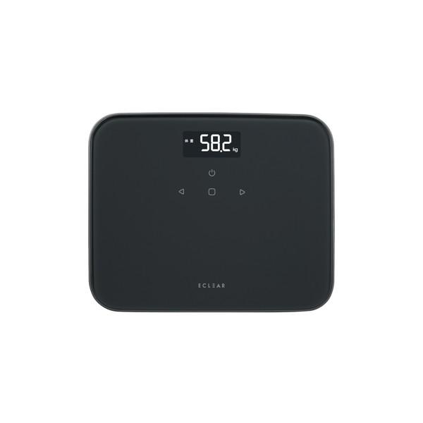 ELECOM エレコム HCS-S02BK エクリア体重計 BMI表示可能 チャコールブラック -お...