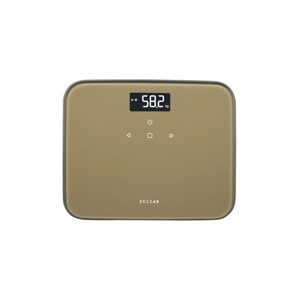 ELECOM エレコム HCS-S02BR エクリア体重計 BMI表示可能 カフェブラウン -お取り...