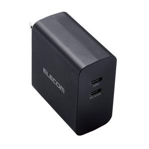 ELECOM エレコム MPA-ACCP4570BK AC充電器 USB充電器 USB Power Delivery対応 70W USB-C2ポート ブラック -お取り寄せ品-｜applied-net