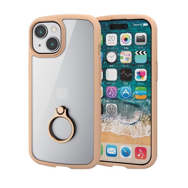 ELECOM エレコム PM-A23ATSLFCRBE iPhone 15 ハイブリッドケース TO...