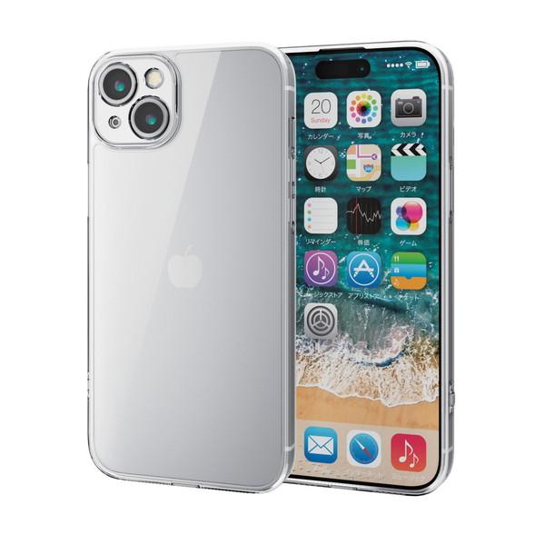 ELECOM エレコム PM-A23BHVCKKCR iPhone 15 Plus ハイブリッドケー...