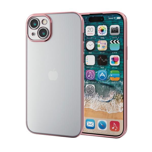 ELECOM エレコム PM-A23BUCTMKPN iPhone 15 Plus ソフトケース 極...