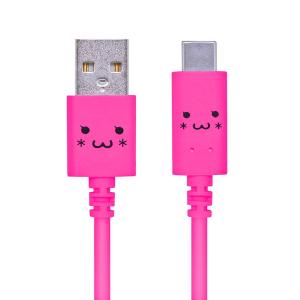 ELECOM エレコム MPA-FAC12CPN USB2.0ケーブル(顔付き、A‐C) ピンク -お取り寄せ品-｜アプライド Yahoo!店