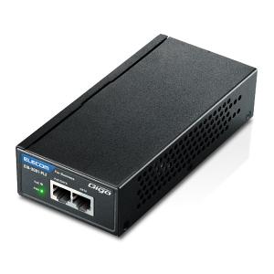 ELECOM エレコム EIB-UG01-PL2 法人向け POE インジェクター LANケーブル給電 2ポート スチール筐体 EU RoHS指令準拠 10物質 ブラック -お取り寄せ品-｜applied-net