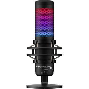 HyperX コンデンサーマイク HyperX QuadCast S 防振/耐衝撃設計 ミュート切り替え ゲイン音量調整 PC/PS5/PS4対応 RGB発光 ブラック 4P5P7AA -お取り寄せ-｜applied-net