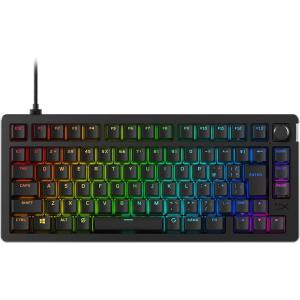 HyperX メカニカルキーボード Alloy Rise 75 赤軸 日本語配列 テンキーレス メディアコントロール機能搭載 ブラック 7G7A4AA#ABJ -お取り寄せ-｜applied-net