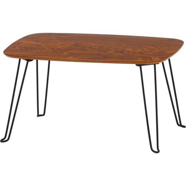 不二貿易 折レ脚ローテーブル トロン 6040MBR HH-6040MBR 10494 【代引・日時...